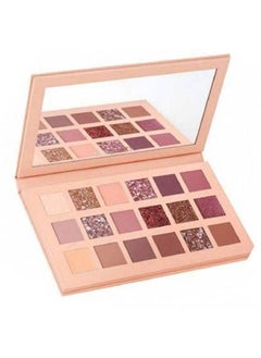 Mouj Best Makeup Eye-Shadow Pallet For Beautiful Eyes | Nude Edition 18 Vibrant Shades Pallet With Mirror  - Image 1