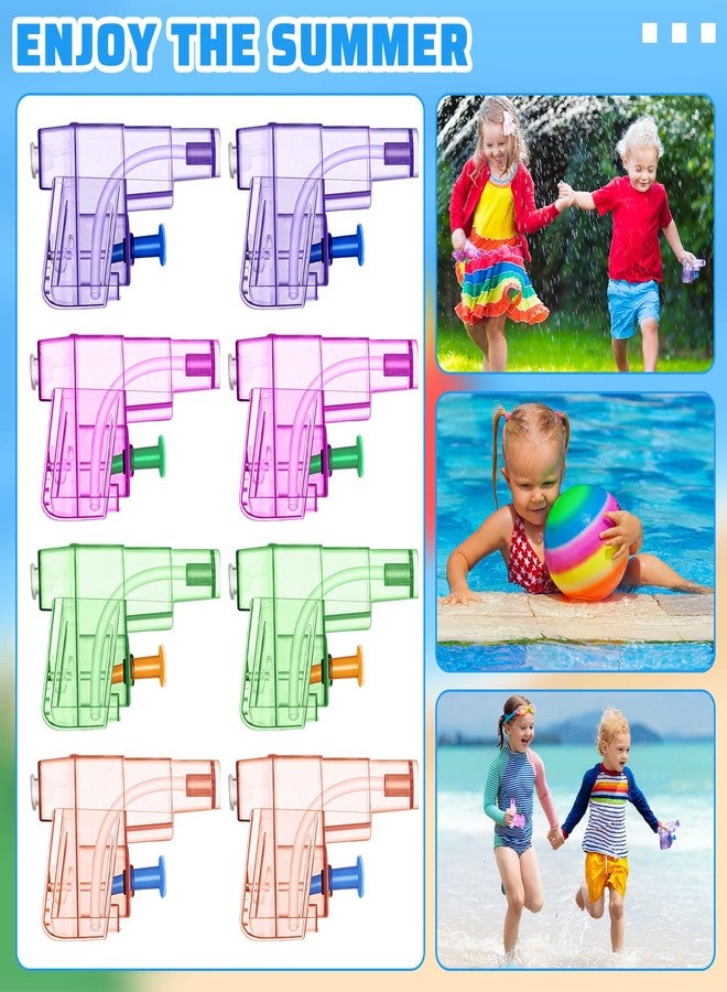 Jerify 60 Pieces Mini Water Guns Bulk Colorful Squirt Plastic Mini Water Guns Shooter Fight Toys Beach Swimming Games Prop for Kids Summer Swimming Pool Beach Park Game Party(Mixed Colors) - Image 3