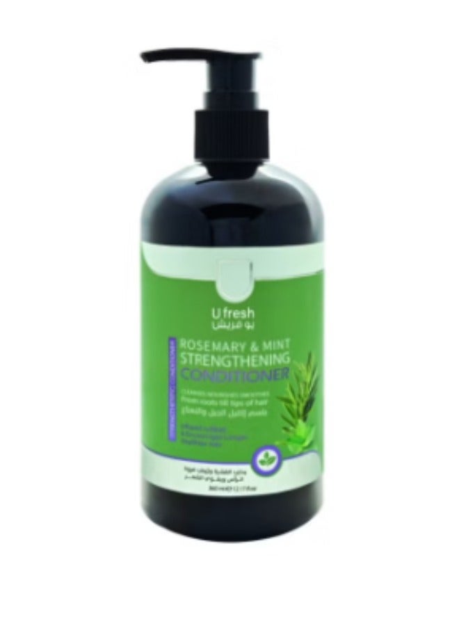 U fresh Rosemary And Mint Strengthening Shampoo + Organics Rosemary And Mint Strengthening Conditioner  - Image 3