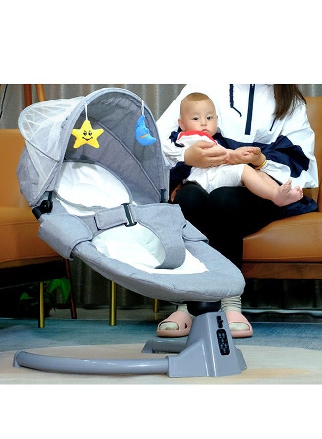 كرسي هزاز الأطفال متعدد الوظائف ، كرسي هزاز الأطفال ، كرسي هزاز الأطفال الرمادي - Image 4
