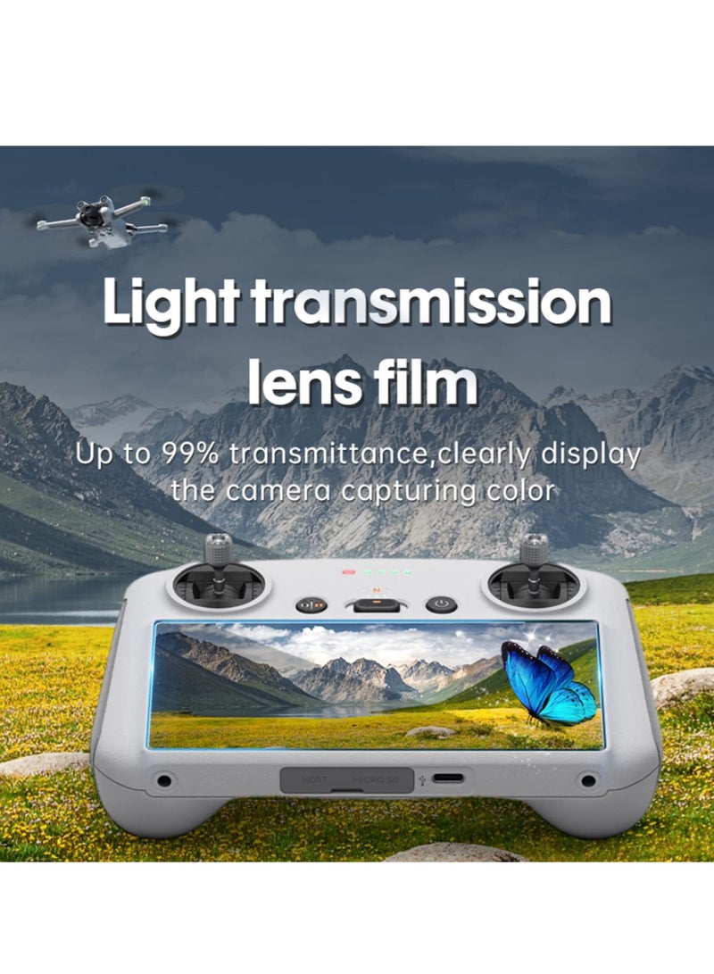 2Pcs HD Tempered Glass Protective Film Compatible with DJI Mini 3 PRO RC with Screen Remote Controller Screen Protector Accessories - Image 4