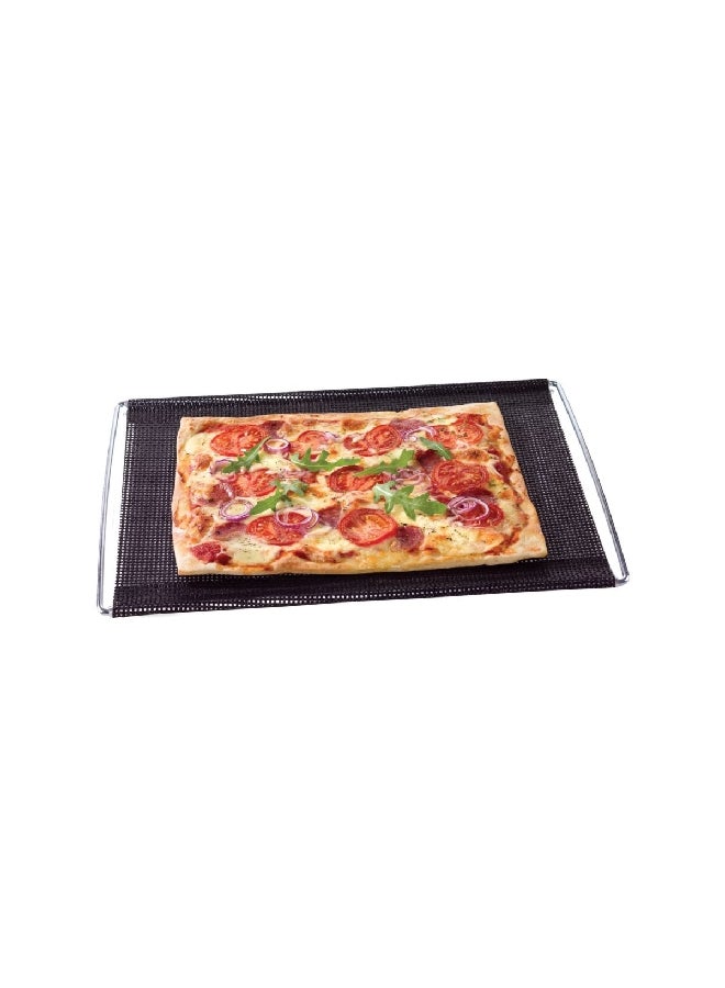 NOSTIK Rectangular Extendable Non-Stick Oven Tray Black 40 x 30 x 1 cm 1-CCC-147/TBC - Image 1