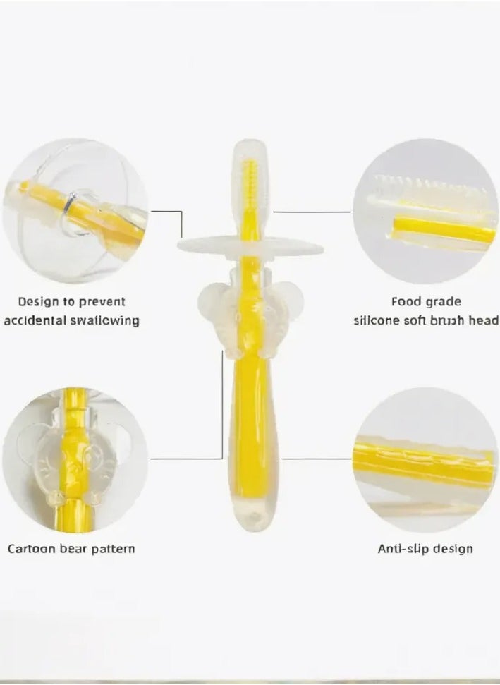 Bebek® Anti-Choke Silicone Toothbrush, BPA free
