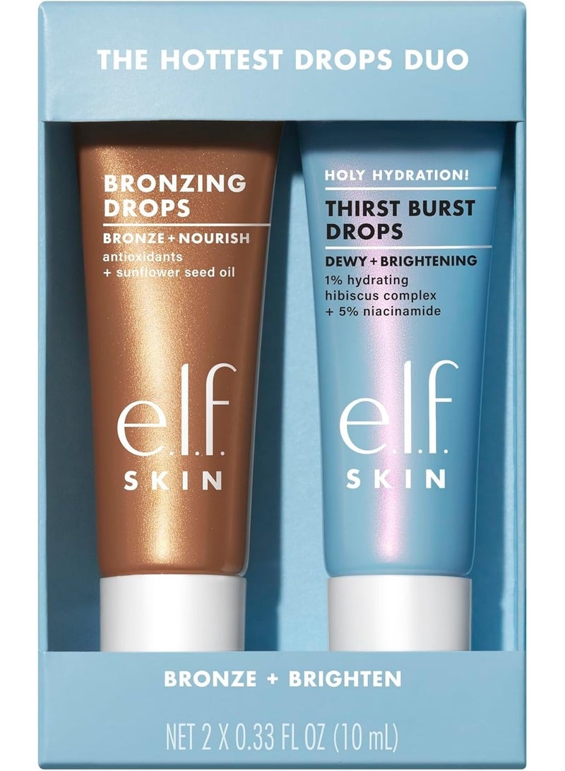 إلف مجموعة Skin Hottest Drops Duo - سيروم تفتيح البشرة وتسميرها - Image 1
