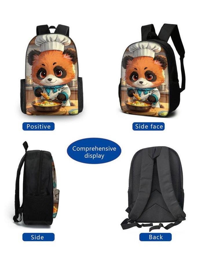 The latest universal cartoon new three-piece schoolbag (for students, teenagers, children) - 406  - Image 3
