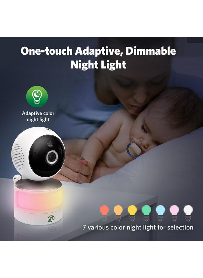 ليب فروغ جهاز مراقبة الأطفال LeapFrog LF920HD مع الكاميرا والصوت، شاشة LCD عالية الدقة مقاس 7 بوصات، رؤية ليلية ونهارية ملونة، دوران 360 درجة، تكبير 8 مرات، إضاءة ليلية، مستشعر درجة الحرارة والرطوبة، حتى 1000 قدم، نقل آمن بدون واي فاي - Image 4