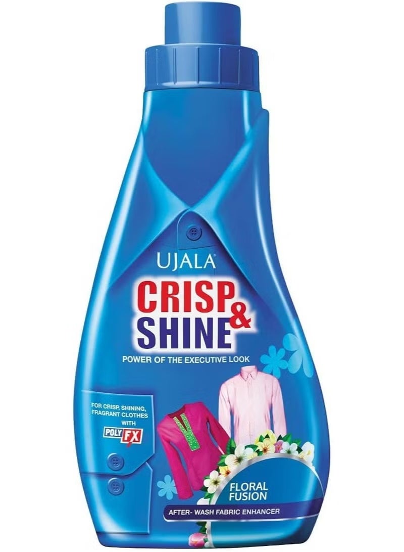 Ujala Crisp & Shine 200g Liquid Fabric Enhancer Detergent, Floral Scent - Image 1