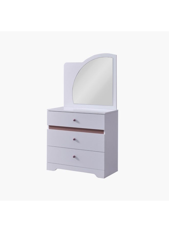 Home Box Bade 3-Drawer Dresser and Mirror 43 x 156 x 85 cm  - Image 4