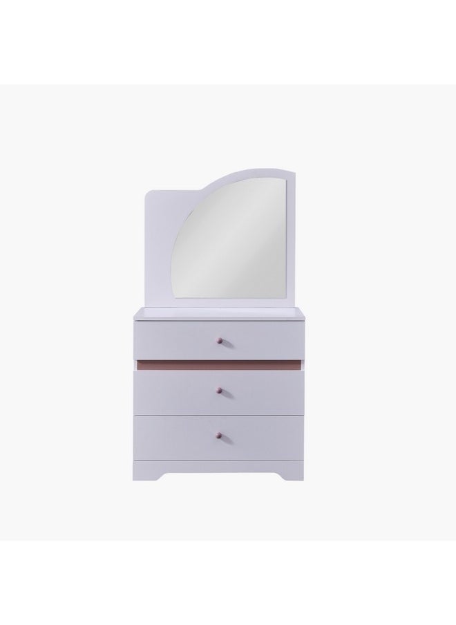 Home Box Bade 3-Drawer Dresser and Mirror 43 x 156 x 85 cm  - Image 2