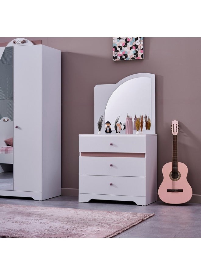 Home Box Bade 3-Drawer Dresser and Mirror 43 x 156 x 85 cm  - Image 1