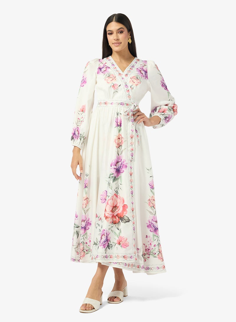 ELLA Floral Print Dress - Image 1
