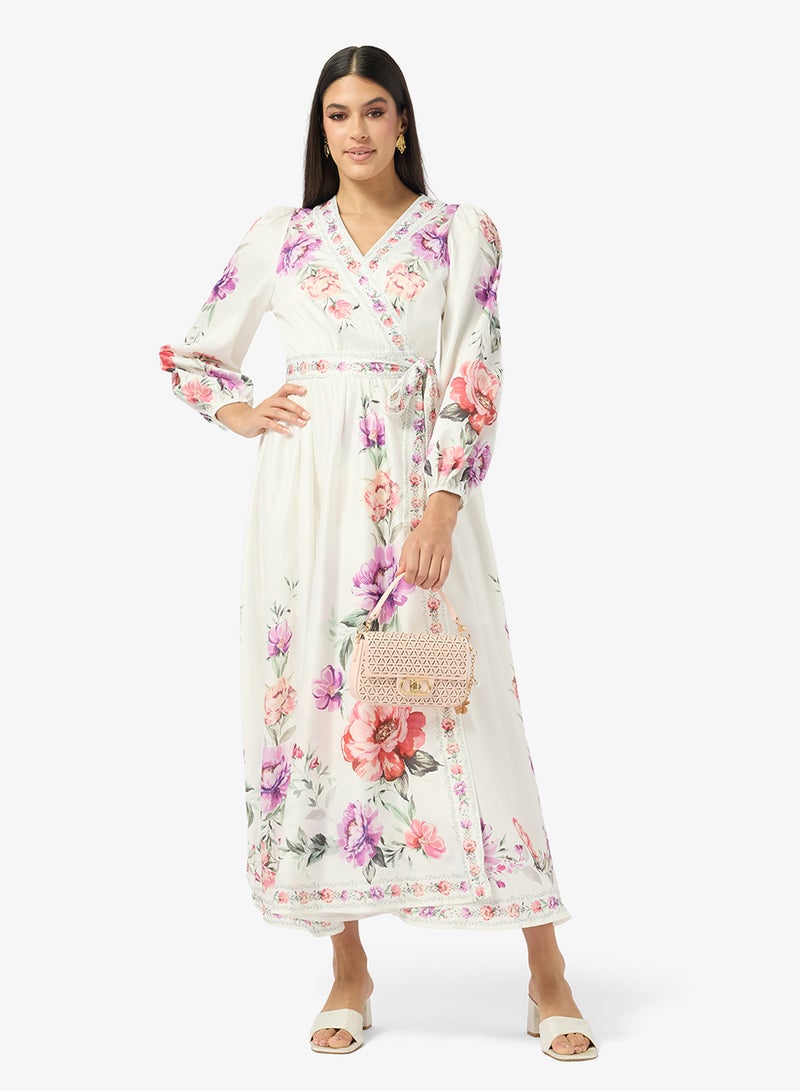 ELLA Floral Print Dress - Image 4