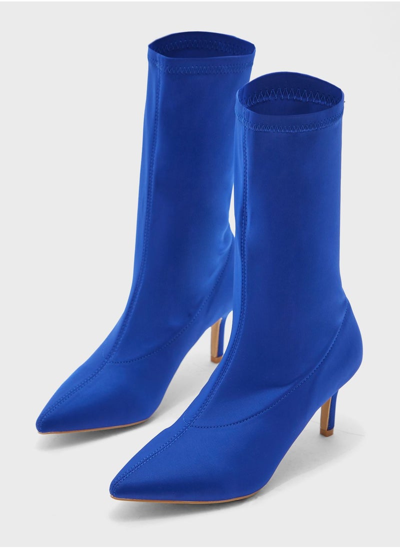 Ginger - Sock Style Pointed Boots - Image 1