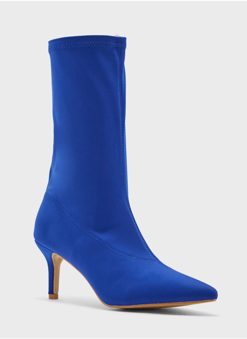 Ginger - Sock Style Pointed Boots - Image 1