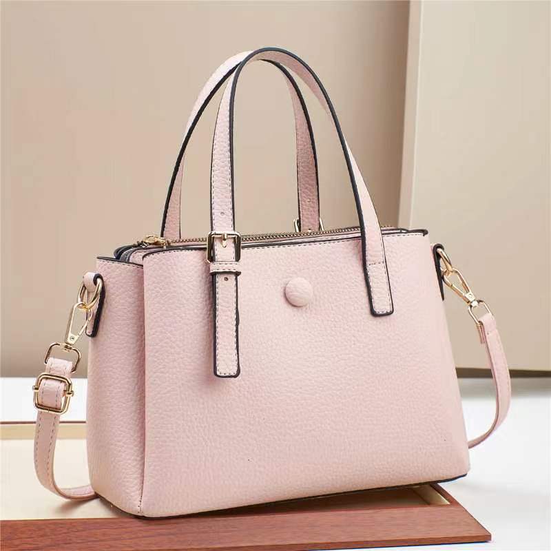 New Style Simple Handbag Women'S Trendy Fashionable All-Match Crossbody Bag Korean Style Litchi Pattern Large Capacity Shoulder Bag - Image 1
