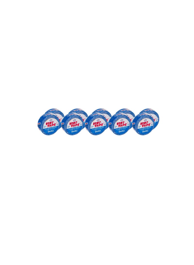 VINI - Vini Electrical Insulation Tape (10 Pieces, Blue) - Image 1