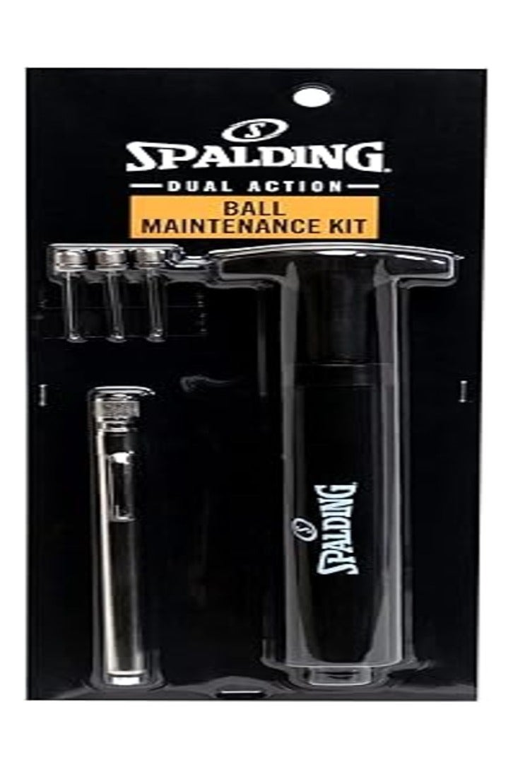 SPALDING All-in-One Ball Maintenance Kit – Includes Hand Pump, Needles & Pressure Gauge – For All Sports Balls - Image 2