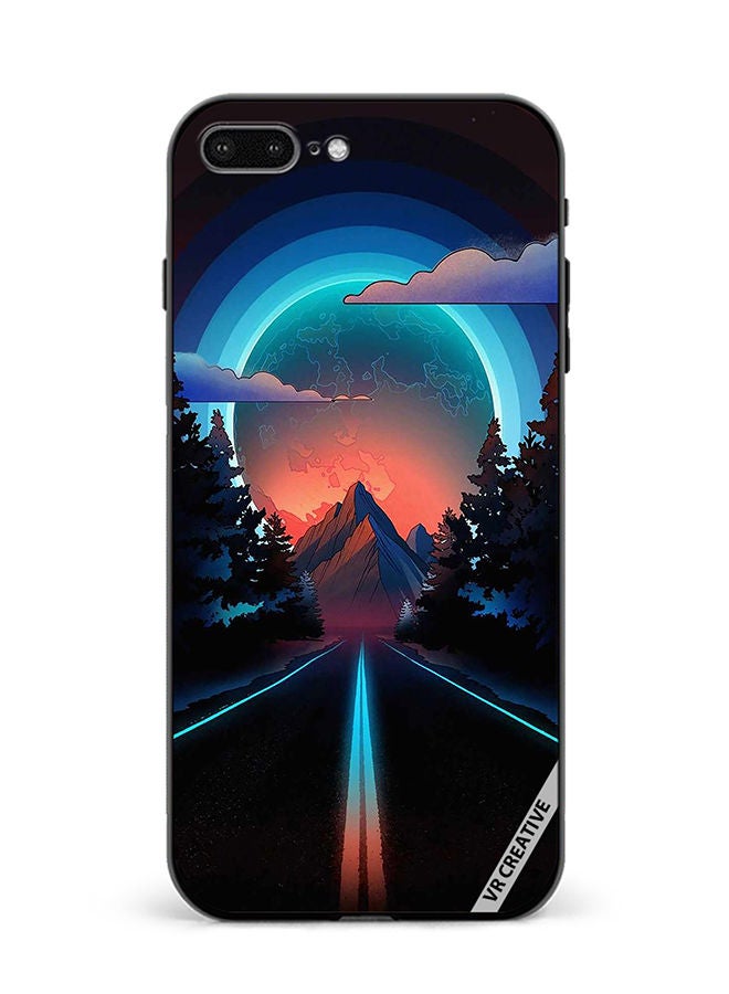 VR CREATIVE Protective Case Cover For Apple iPhone 7 Plus/8 Plus Road To Paradise Design Multicolour - Image 1