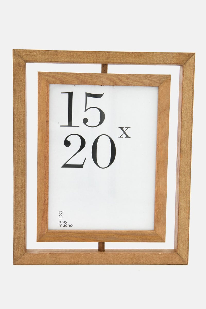 Muy Mucho Wooden Photo Frame 15 x 20 , Tan  - Image 1
