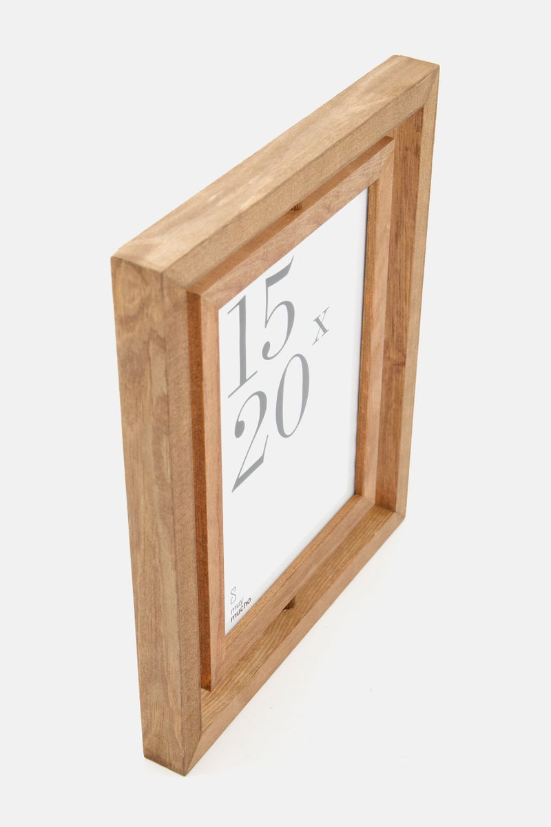 Muy Mucho Wooden Photo Frame 15 x 20 , Tan  - Image 3