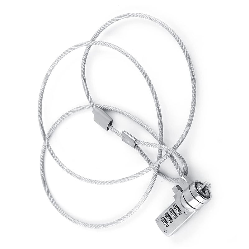 4 Digit Password Combination Security Lock Steel Cable for Laptop Theft Deterrent - Image 3