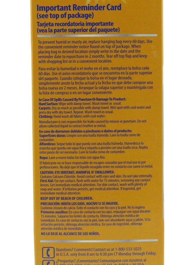 Arm & Hammer أرم & هامر ماص للرطوبة ومزيل للروائح 16 أونصة كيس معلق، 4 عبوات (8 أكياس إجمالية) يقضي على الروائح العفنة وينعش الهواء للخزائن، غرف الغسيل، غرف الطين - Image 5