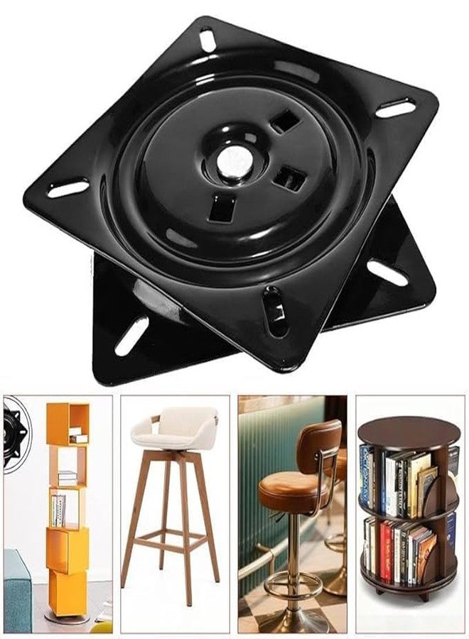 Fascination Heavy Duty Rotating Plate 360 Degree 6x6 Inches for Bar Stools and Revolving Chairs Pack of 1 Black - Image 4