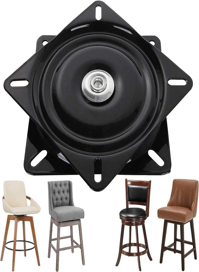 Fascination Heavy Duty Rotating Plate 360 Degree 6x6 Inches for Bar Stools and Revolving Chairs Pack of 1 Black - Image 5