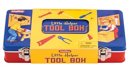 Tobar Schylling Toy Tin Tool Box with Tools - Metal Case Including 6 Tools - Ages 3+ - Image 5