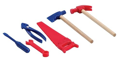 Tobar Schylling Toy Tin Tool Box with Tools - Metal Case Including 6 Tools - Ages 3+ - Image 3