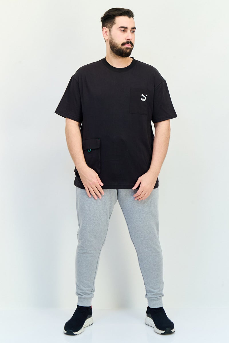 PUMA Men Sportswear Fit Short Sleeve Outdoor T-Shirts, Black - Image 2