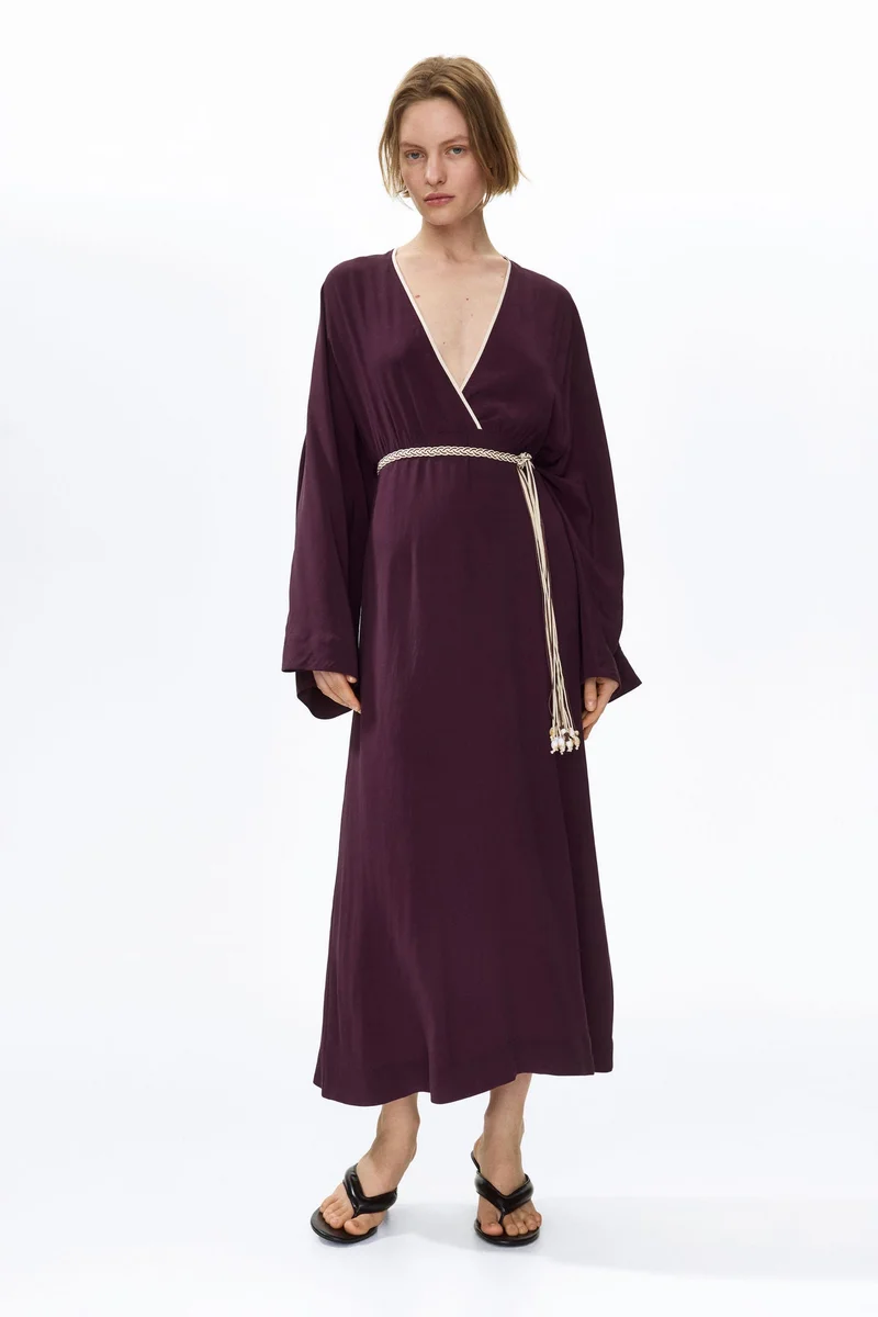 H&M Belted viscose dress