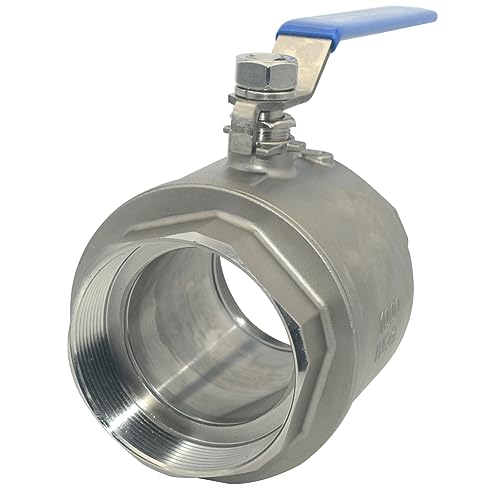 DAN SPEED 4" NPT Female 316 Stainless Steel Full Port Ball Valve Vinyl Handle WOG1000 - Image 5