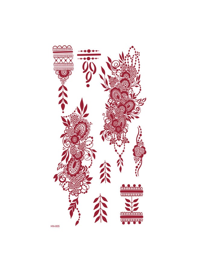 Mehendi Stickers Henna Mehendi stencil Tattoo Sticker for Hands Temporary Waterproof Mehndi Tattoo Body Art for Women & Girls - Image 1