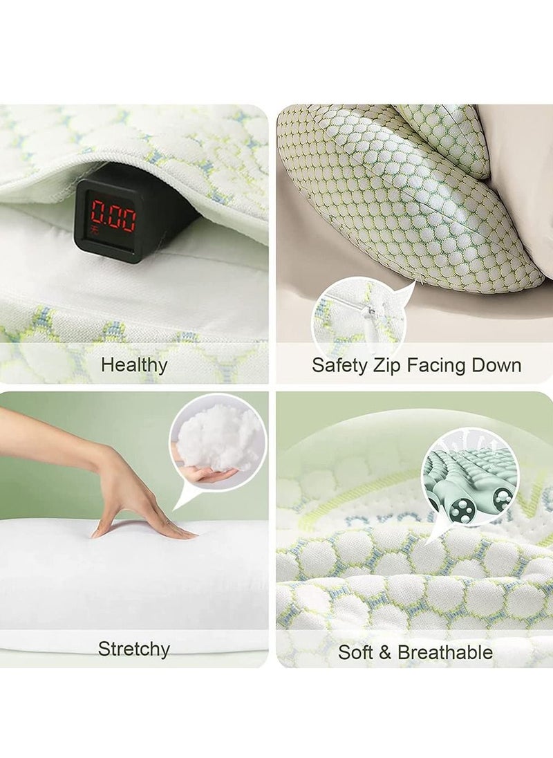 Arabest Pregnancy Pillows for Sleeping, Adjustable Support Maternity Pillow for Pregnant Women- Wedge Pillows Side Sleeper Pregnancy Pillows for Body,Belly,Back,Legs,Hips- with Detachable Pillow Cover  - Image 3