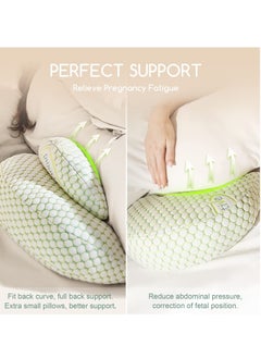 Arabest Pregnancy Pillows for Sleeping, Adjustable Support Maternity Pillow for Pregnant Women- Wedge Pillows Side Sleeper Pregnancy Pillows for Body,Belly,Back,Legs,Hips- with Detachable Pillow Cover  - Image 5