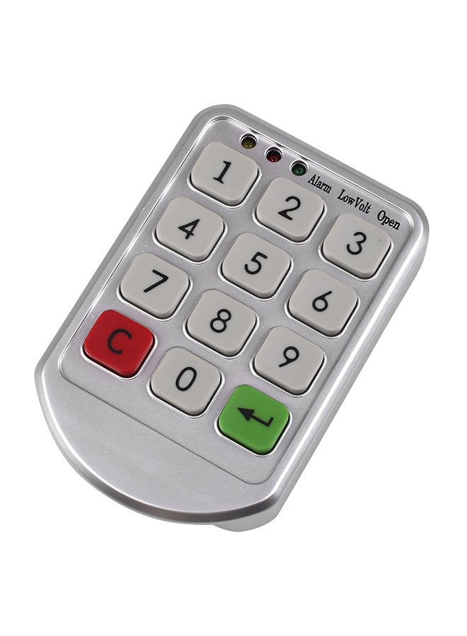أداة رقمية لقفل الأدراج مع لوحة مفاتيح رقمية إلكترونية أبيض 11.8*4.7*3سم - Image 2