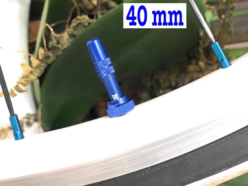 NeoPRO Tubeless Presta Valve Stem Set 40/60/65/80/100 mm with Value Core Remover Tool and Valve Stem Caps (Pair) Fit Most Bicycle Tubeless Rims (Black, 80 mm) - Image 5