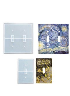 Y&D 2 Pieces Switch Molds Light Mold Panel Resin Silicone Cover Wall Epoxy for DIY Casting Outlets Home Decor Crafts Making  - Image 1
