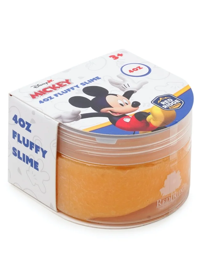 ديزني Mickey 4oz Fluffy Slime |Soft, Stretchy & Non-sticky Slime For Kids & Adult | Fun Sensory & Stress Relief Toy | Light Orange | Age 3+ Year