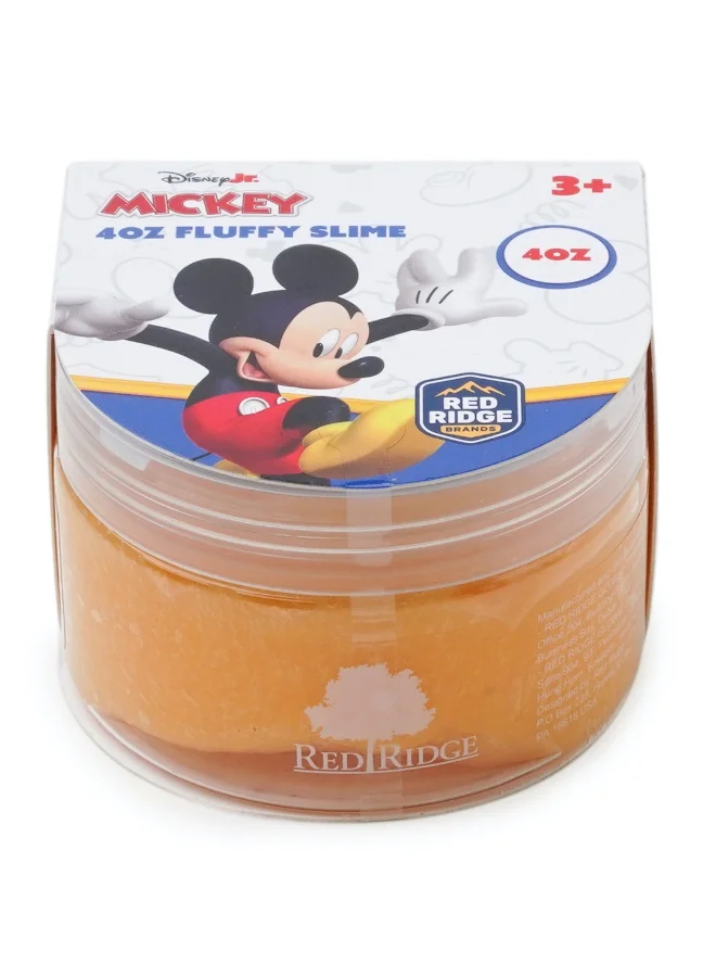 ديزني Mickey 4oz Fluffy Slime |Soft, Stretchy & Non-sticky Slime For Kids & Adult | Fun Sensory & Stress Relief Toy | Light Orange | Age 3+ Year