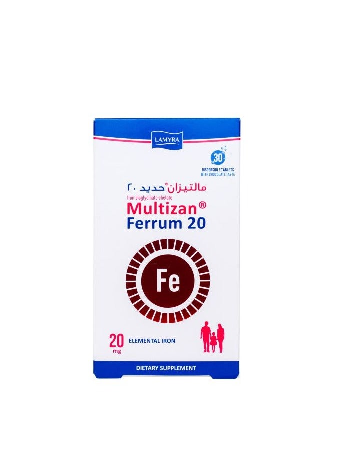 Multizan Ferrum 20Mg Tab 30'S