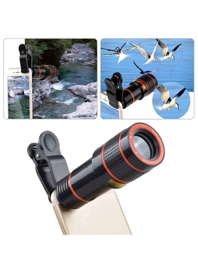 إيزي لايف عدسات كاميرا الهاتف المحمول زووم Telephoto Universal Clip-On Lens Kit for iPhone - Image 1