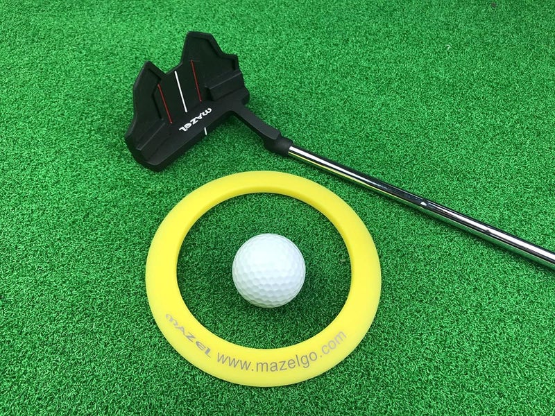 MAZEL Golf Putting Cup/Ring for Training Aid Indoor & Outdoor - All-Direction Practice Hole Putting Accuracy Trainer - Image 1