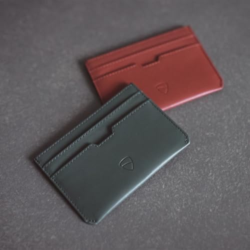 Vaultskin MOORGATE Slim Card Holder – Minimalist Leather Wallet with RFID Blocking, Front Pocket Credit Card Case for Men & Women (Royal Blue) - Image 5