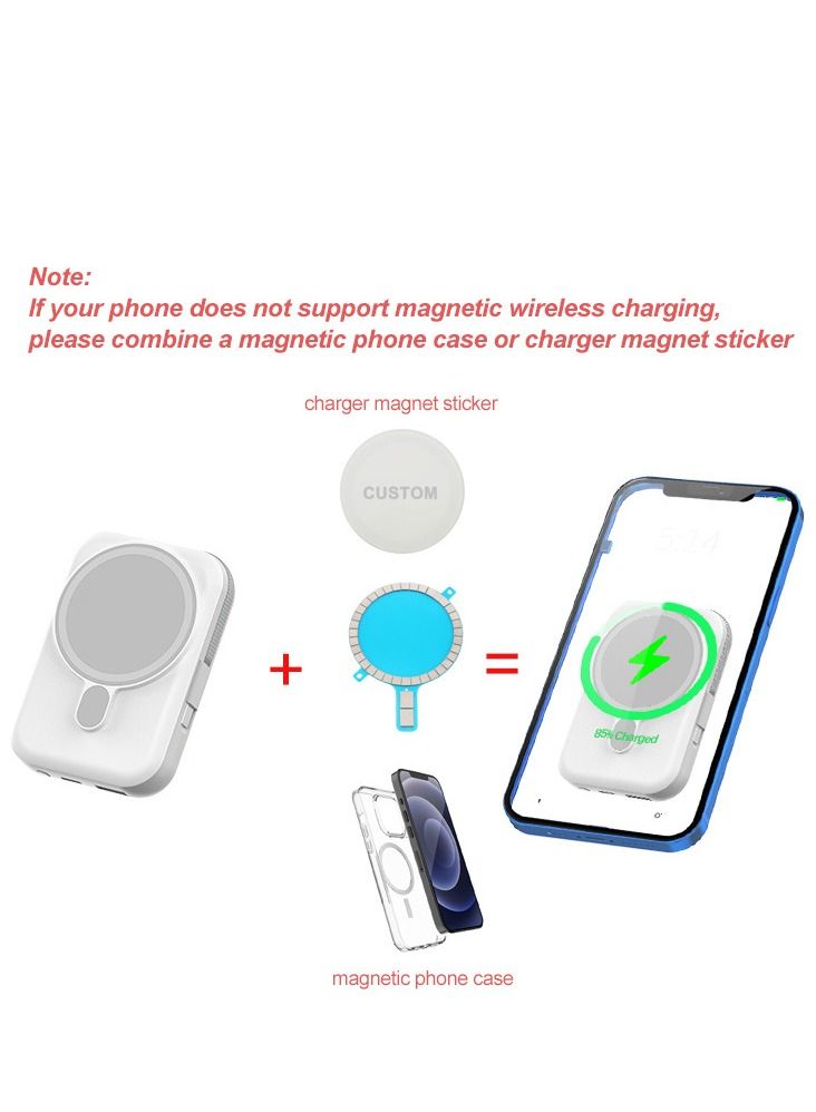 GULFLINK Fast Magnetic Portable Power Bank with Lightning Cable 10000mah Orange - Image 5