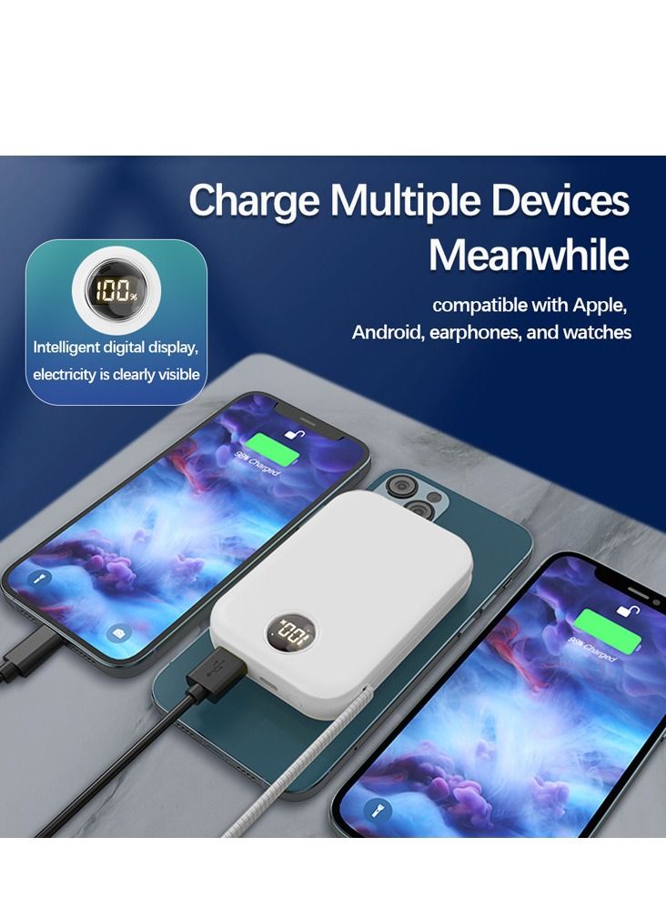 GULFLINK Fast Magnetic Portable Power Bank with Lightning Cable 10000mah Orange - Image 4