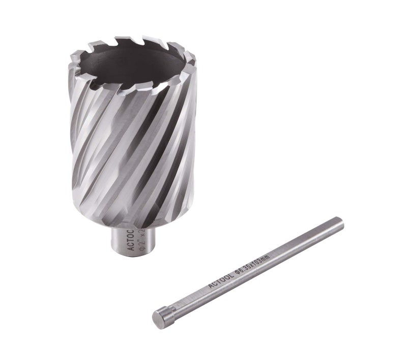 ACTOOL 2" Diameter × 2" Depth of Cut HSS ANNULAR Cutter with 3/4'' Weldon Shank - Image 5