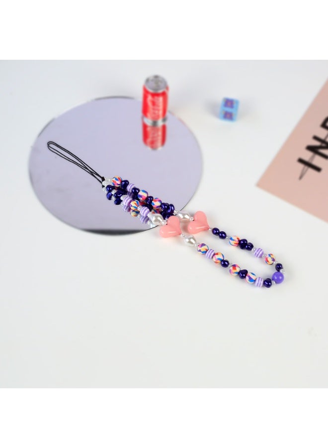 NIBEMINENT Phone Charm/ Chain Strap for Women Girls, Cute Cartoon Cell Phone Case Lanyard Wrist Strap - Image 1