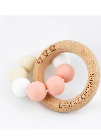 Desert Chomps Desert Chomps Bubble Gum Teether - Peaches & Cream